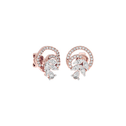Cosmic Shine Diamond Earrings 18 KT / Rose Gold