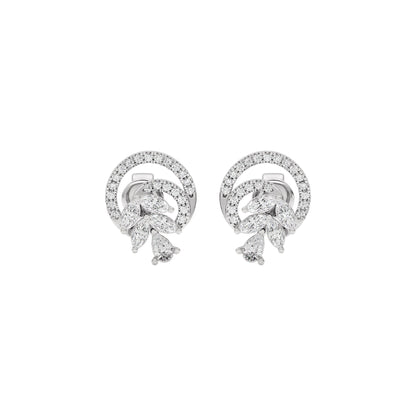 Cosmic Shine Diamond Earrings 18 KT / White Gold