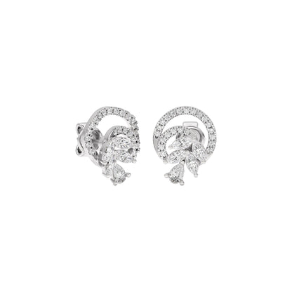 Cosmic Shine Diamond Earrings 18 KT / White Gold