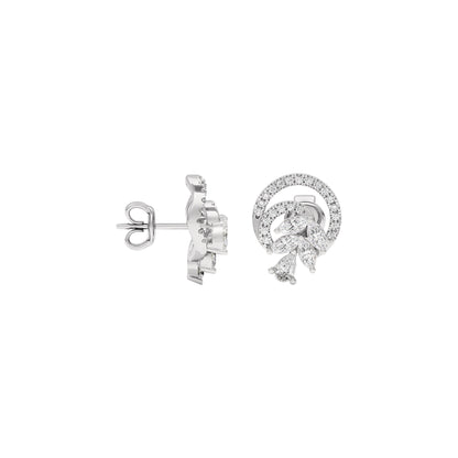 Cosmic Shine Diamond Earrings 18 KT / White Gold