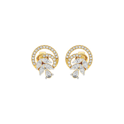 Cosmic Shine Diamond Earrings 18 KT / Yellow Gold