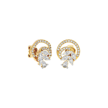 Cosmic Shine Diamond Earrings 18 KT / Yellow Gold