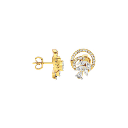 Cosmic Shine Diamond Earrings 18 KT / Yellow Gold