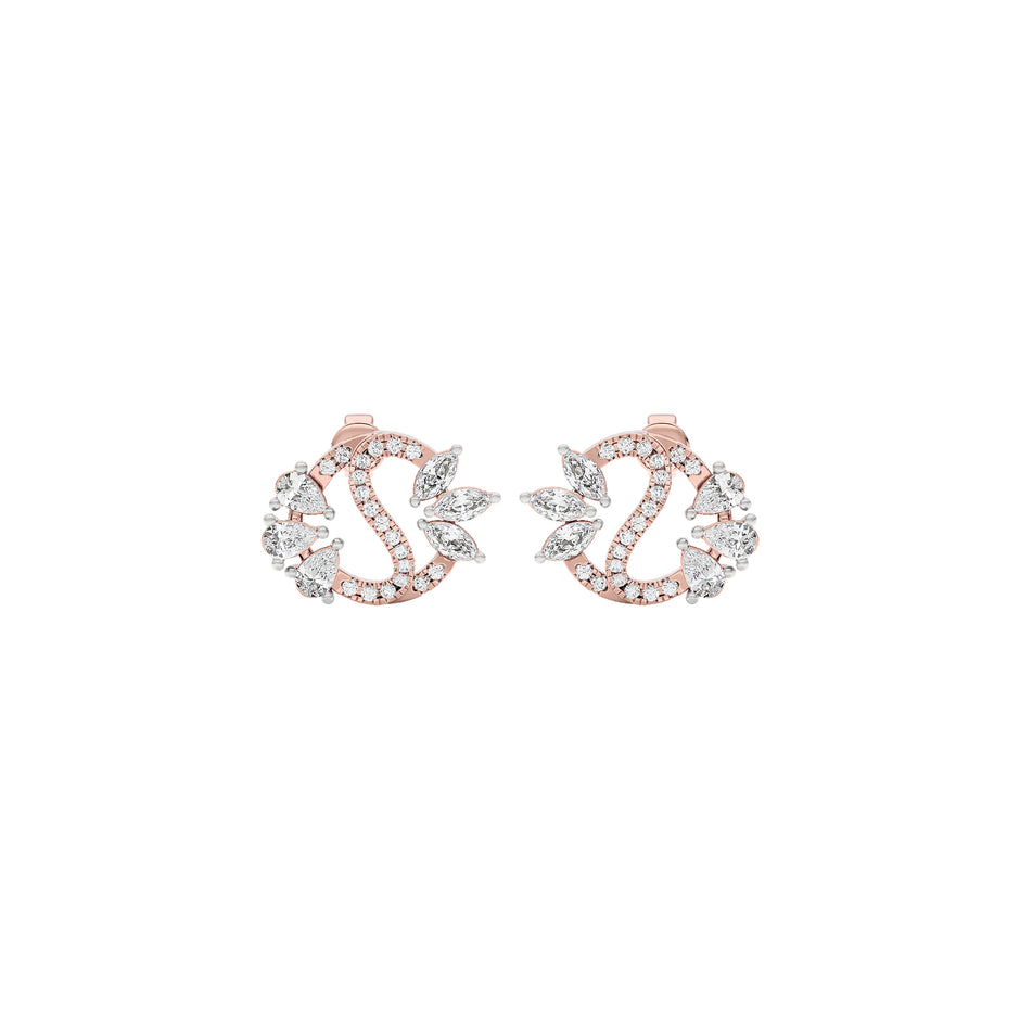 Stellar Shine Diamond Earrings 18 KT / Rose Gold
