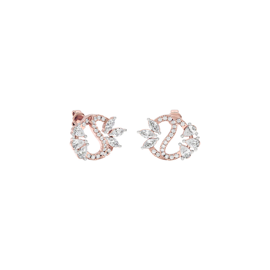 Stellar Shine Diamond Earrings 18 KT / Rose Gold