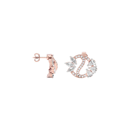 Stellar Shine Diamond Earrings 18 KT / Rose Gold