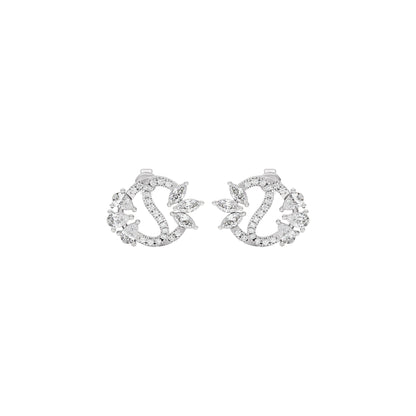 Stellar Shine Diamond Earrings 18 KT / White Gold