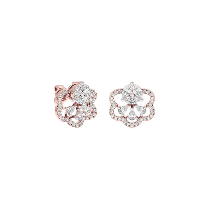 Florette Diamond Earrings 18 KT / Rose Gold