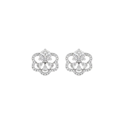 Florette Diamond Earrings 18 KT / White Gold