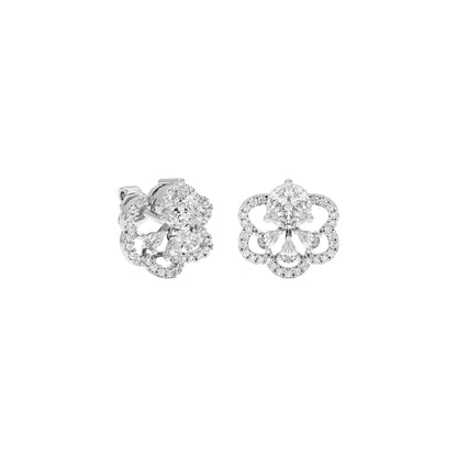 Florette Diamond Earrings 18 KT / White Gold