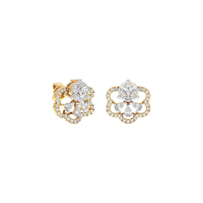 Florette Diamond Earrings 18 KT / Yellow Gold