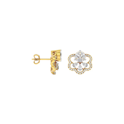 Florette Diamond Earrings 18 KT / Yellow Gold