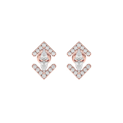 Lyra Diamond Earrings 18 KT / Rose Gold