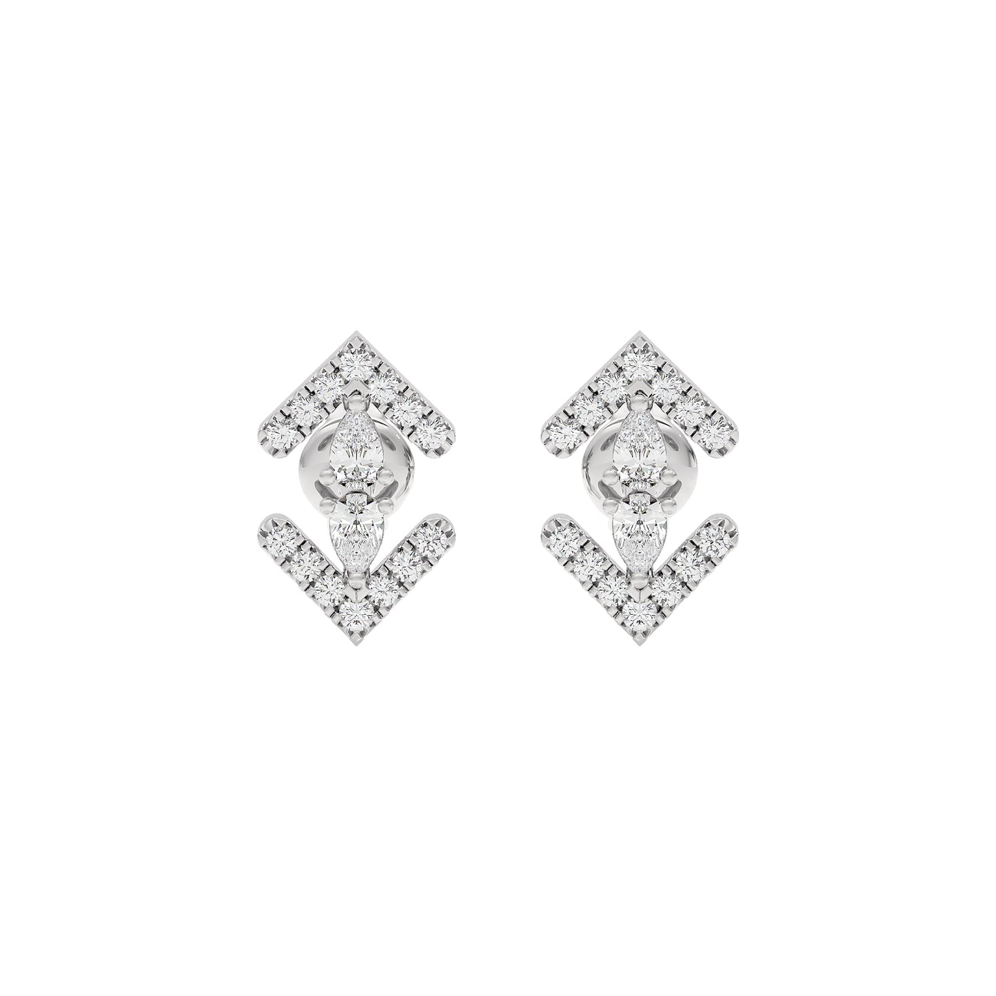 Lyra Diamond Earrings 18 KT / White Gold