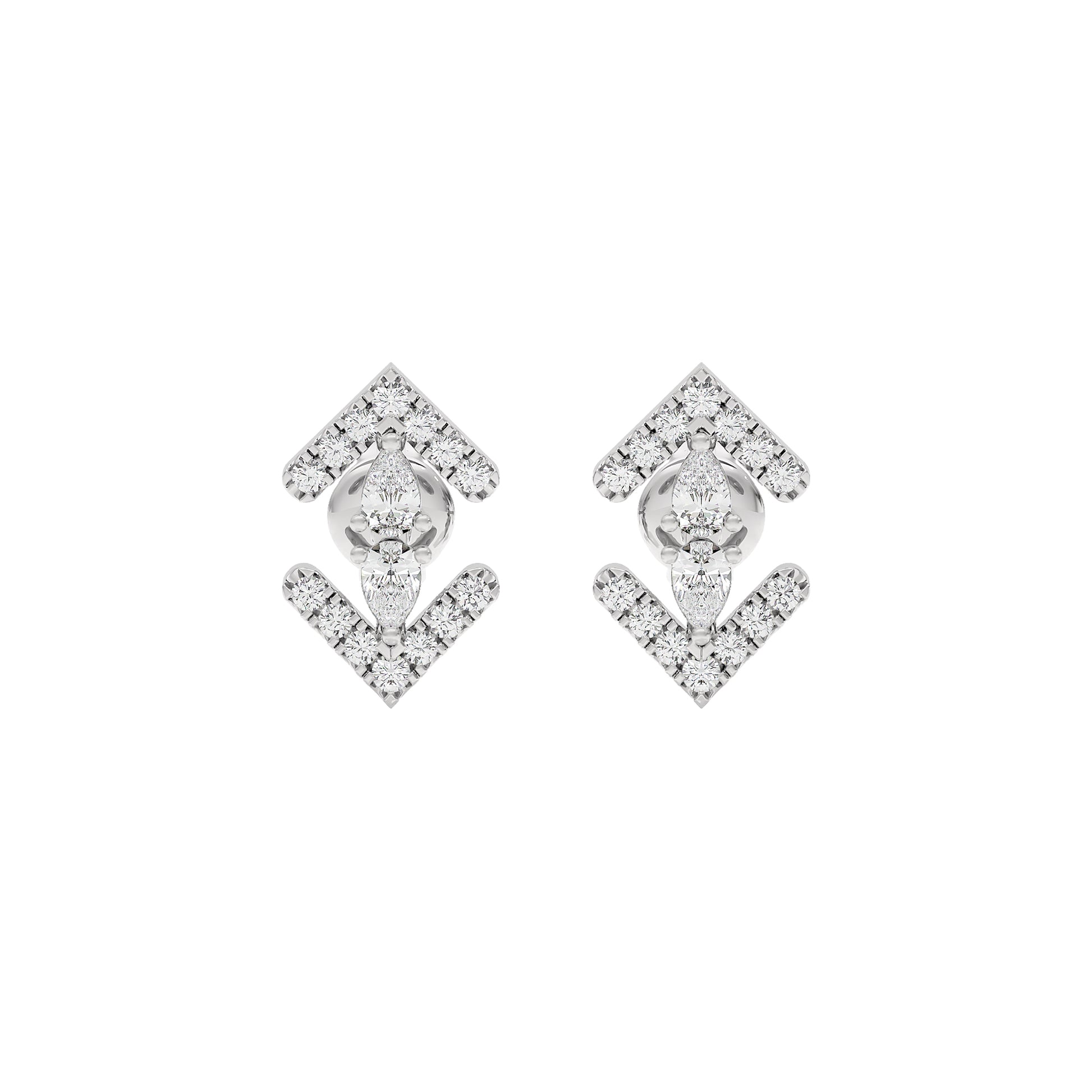 Lyra Diamond Earrings 18 KT / White Gold