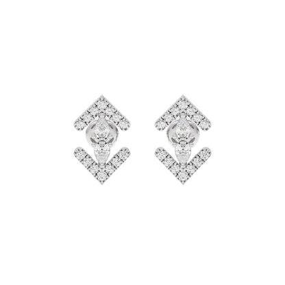 Lyra Diamond Earrings 18 KT / White Gold