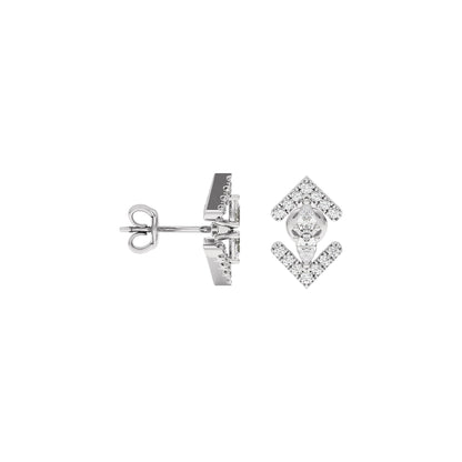 Lyra Diamond Earrings 18 KT / White Gold