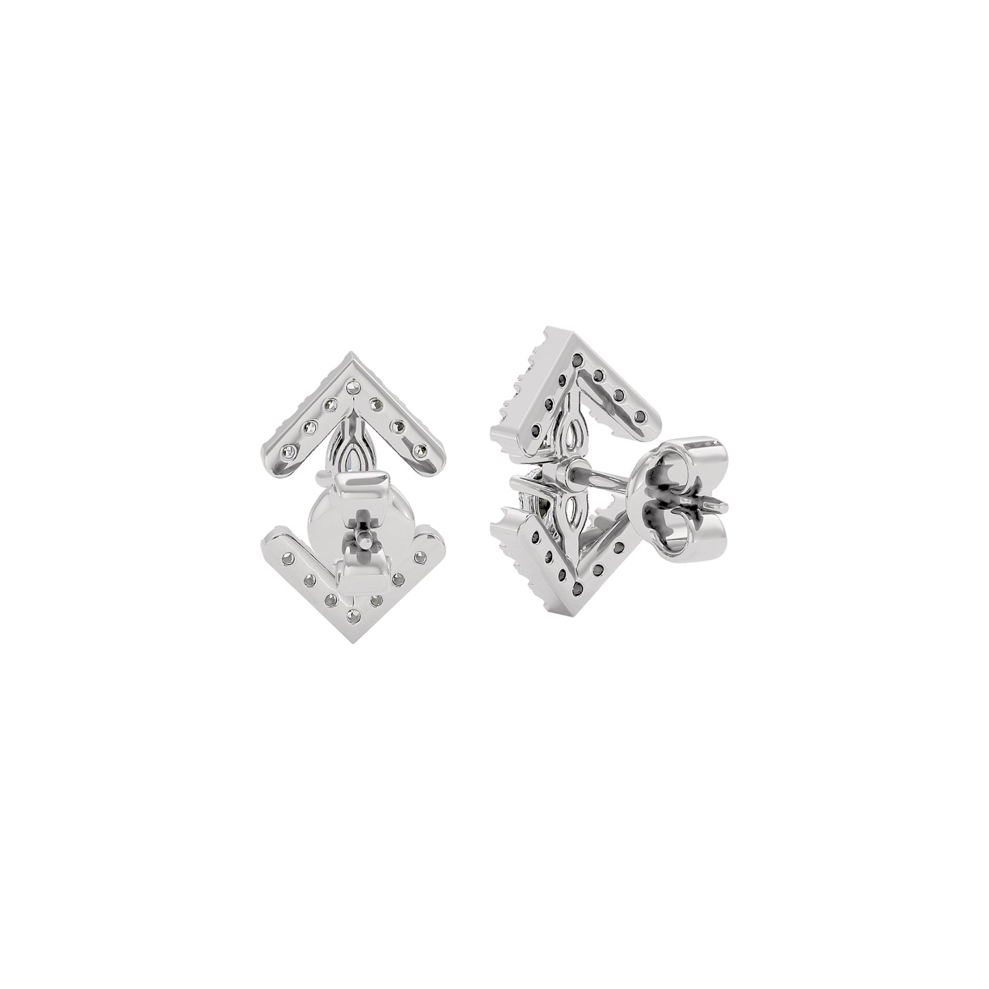 Lyra Diamond Earrings 18 KT / White Gold