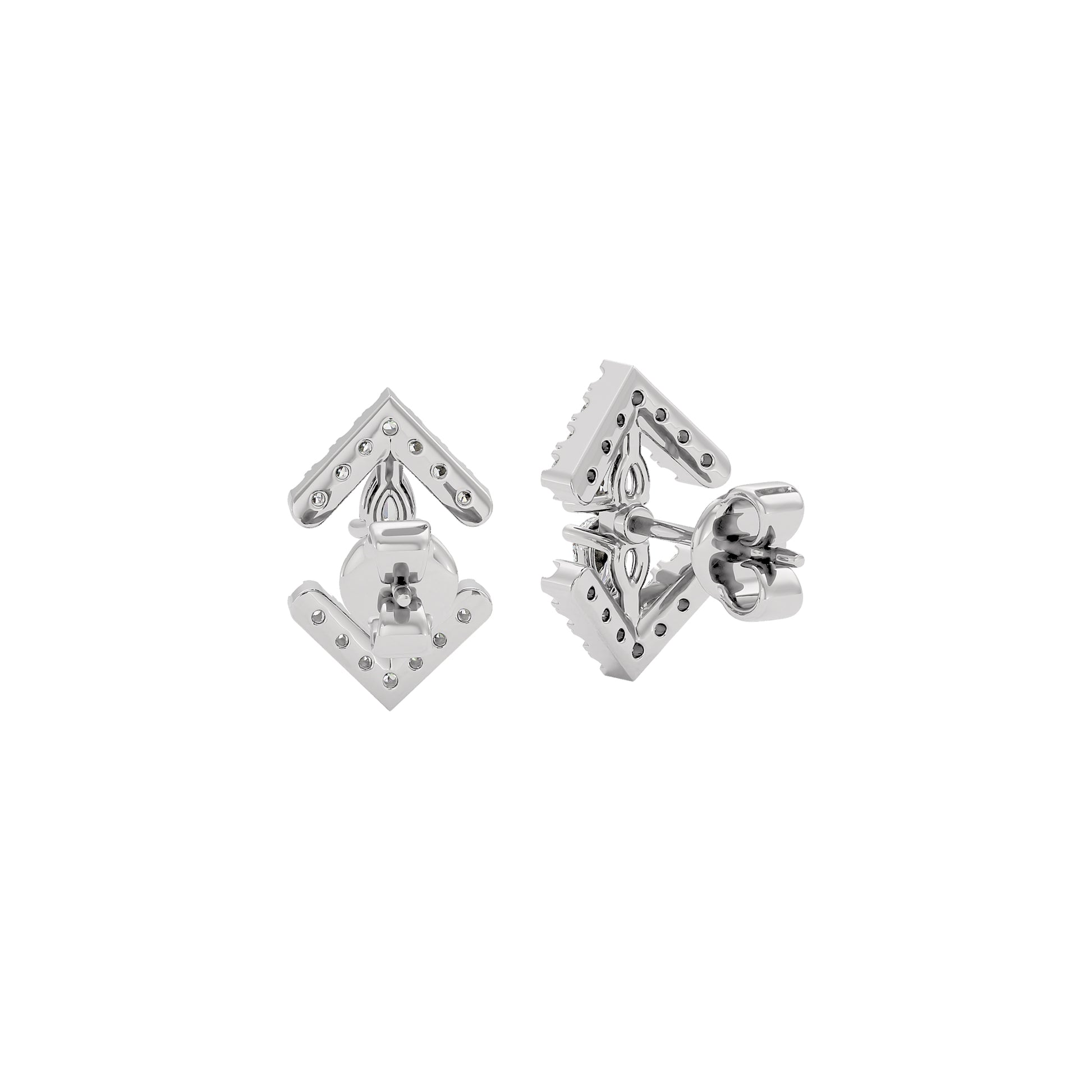 Lyra Diamond Earrings 18 KT / White Gold