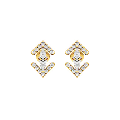 Lyra Diamond Earrings 18 KT / Yellow Gold