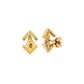 Lyra Diamond Earrings 18 KT / Yellow Gold