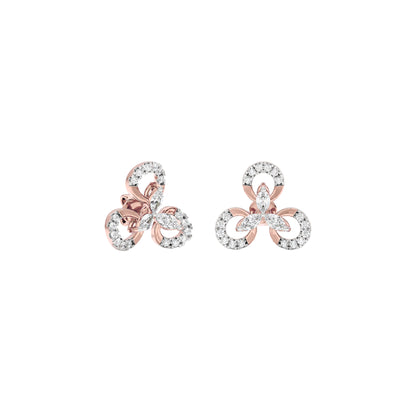 Lena Diamond Earrings 18 KT / Rose Gold