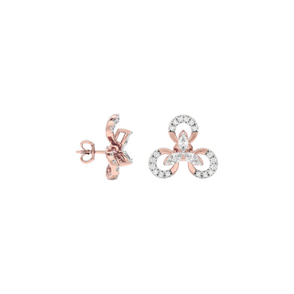 Lena Diamond Earrings 18 KT / Rose Gold