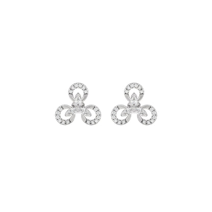 Lena Diamond Earrings 18 KT / White Gold