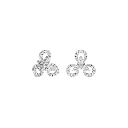 Lena Diamond Earrings 18 KT / White Gold