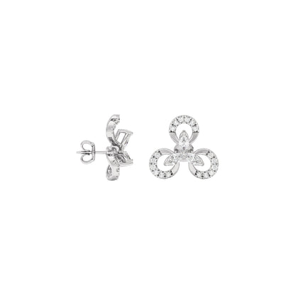 Lena Diamond Earrings 18 KT / White Gold