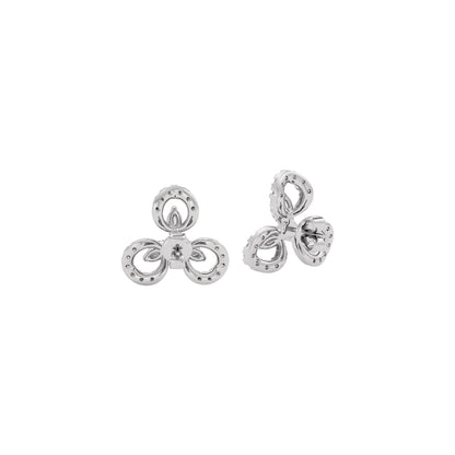 Lena Diamond Earrings 18 KT / White Gold