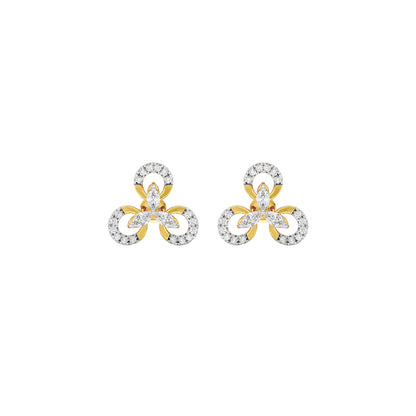 Lena Diamond Earrings 18 KT / Yellow Gold