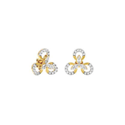 Lena Diamond Earrings 18 KT / Yellow Gold