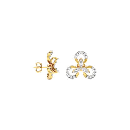 Lena Diamond Earrings 18 KT / Yellow Gold