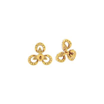 Lena Diamond Earrings 18 KT / Yellow Gold