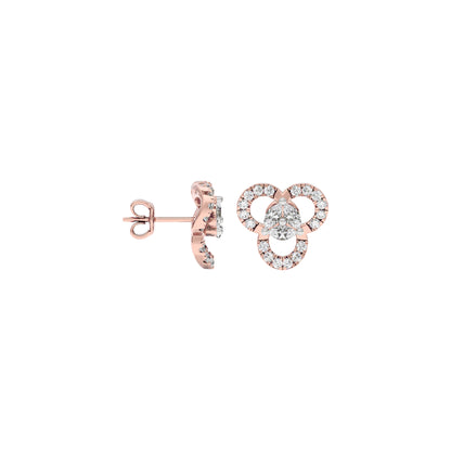 The Soft Glow Diamond Earrings 18 KT / Rose Gold
