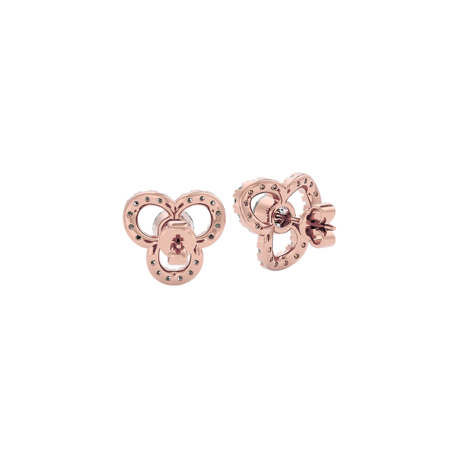 The Soft Glow Diamond Earrings 18 KT / Rose Gold