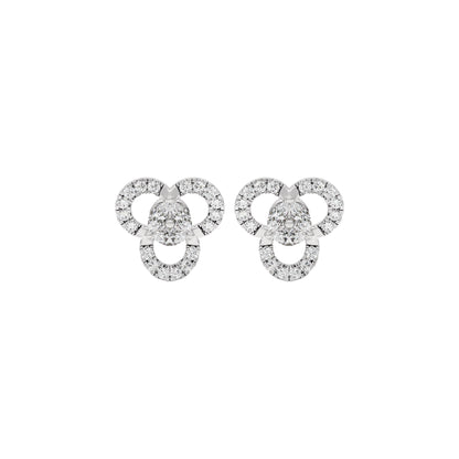 The Soft Glow Diamond Earrings 18 KT / White Gold