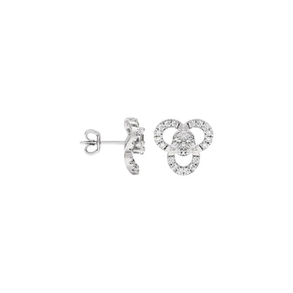 The Soft Glow Diamond Earrings 18 KT / White Gold