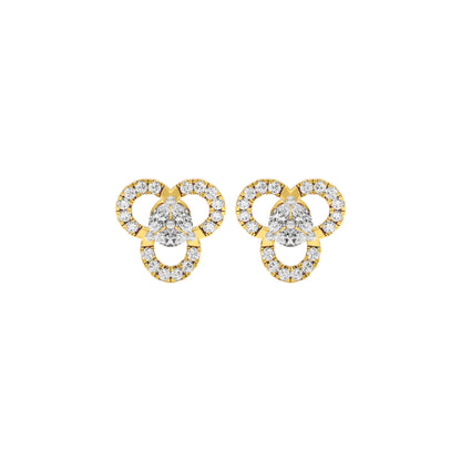 The Soft Glow Diamond Earrings 18 KT / Yellow Gold