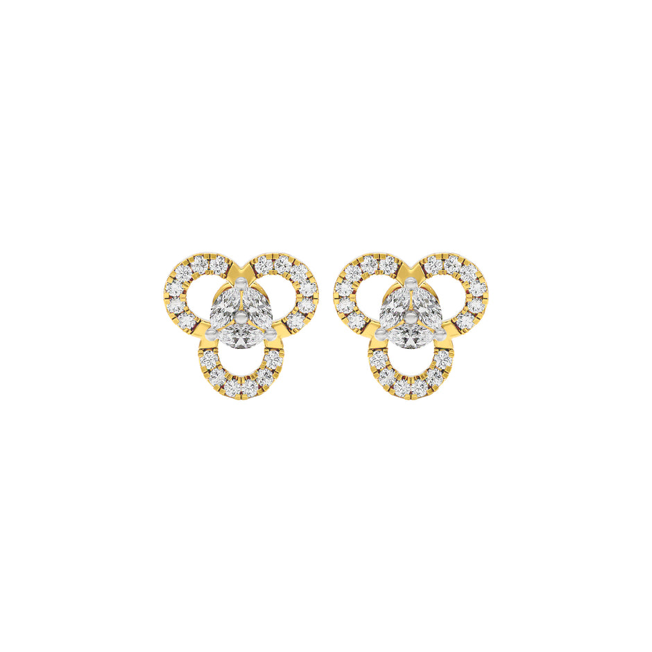 The Soft Glow Diamond Earrings 18 KT / Yellow Gold