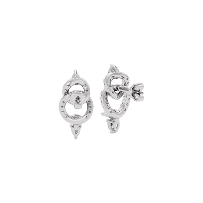 Interlaced Glow Diamond Earrings 18 KT / White Gold