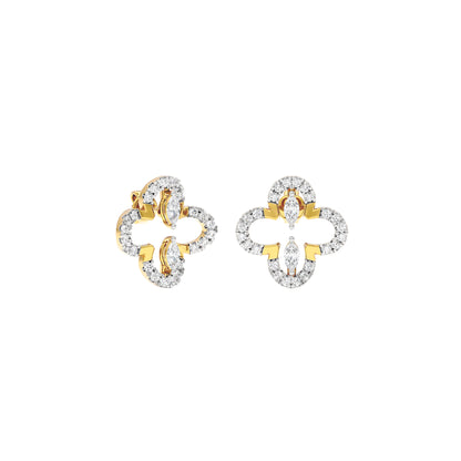 Dainty Glow Diamond Earrings 18 KT / Yellow Gold