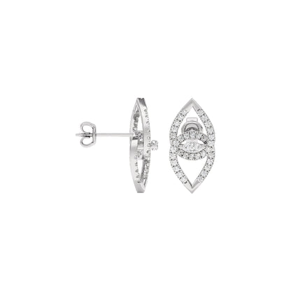 Zia Diamond Earrings 18 KT / White Gold