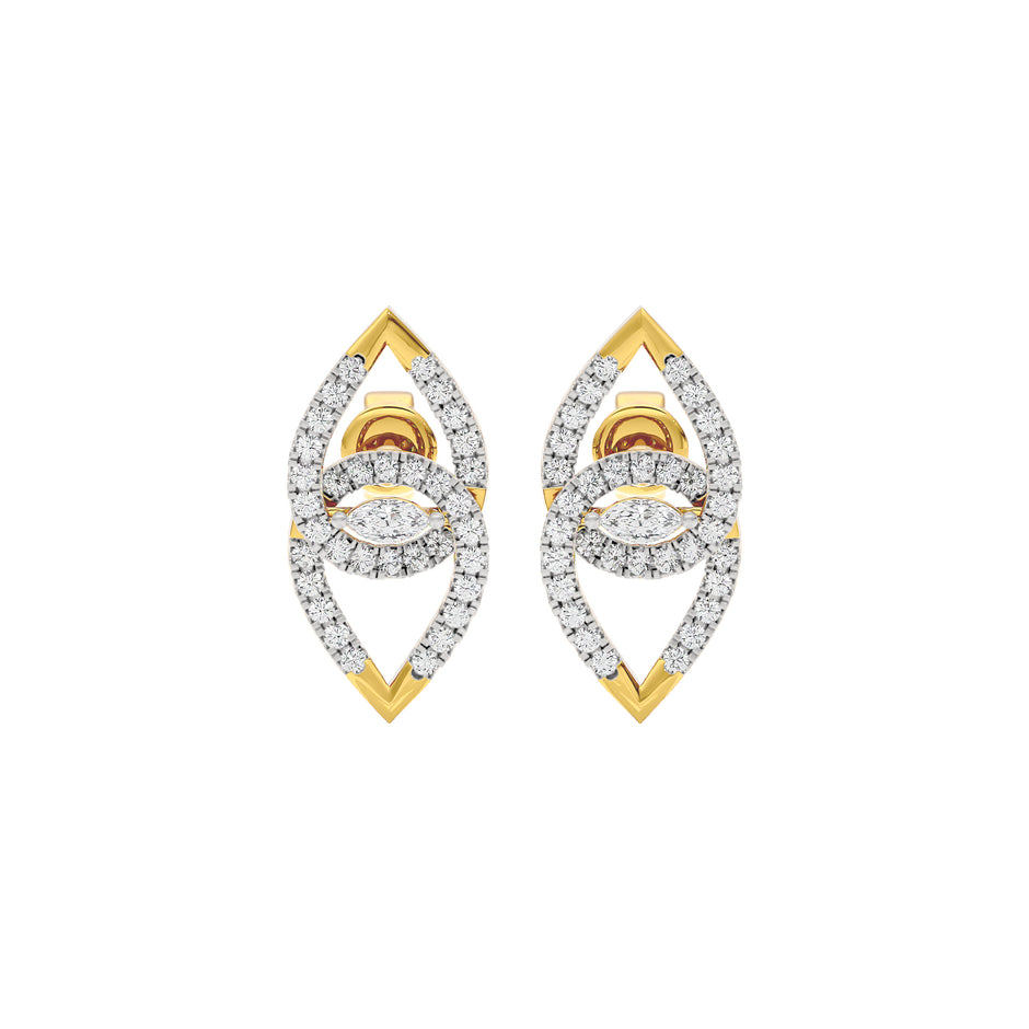 Zia Diamond Earrings 18 KT / Yellow Gold