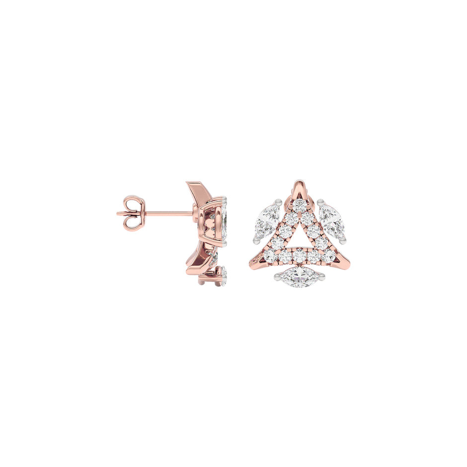 Vivid Marquise Diamond Earrings 18 KT / Rose Gold