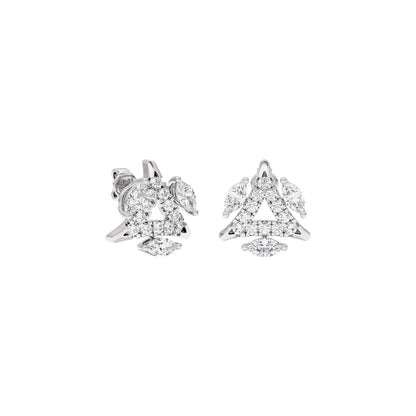 Vivid Marquise Diamond Earrings 18 KT / White Gold