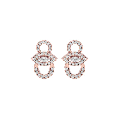 The Forefront Glow Diamond Earrings 18 KT / Rose Gold