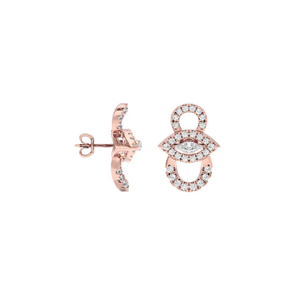 The Forefront Glow Diamond Earrings 18 KT / Rose Gold