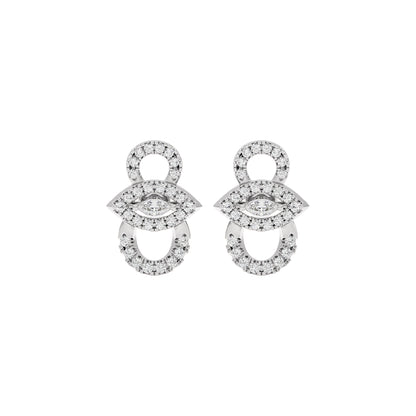 The Forefront Glow Diamond Earrings 18 KT / White Gold
